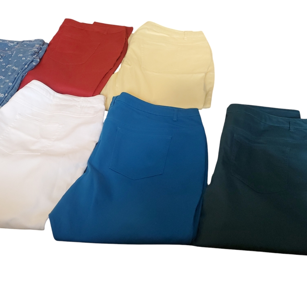 6 Pairs Of PLUS SIZE Woman Within Jeans Size 34.